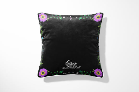 Atlas Moth Black Cushion Cover