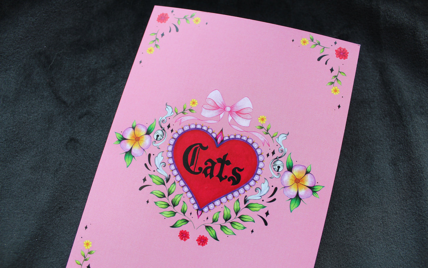 Cats Heart Greeting Card