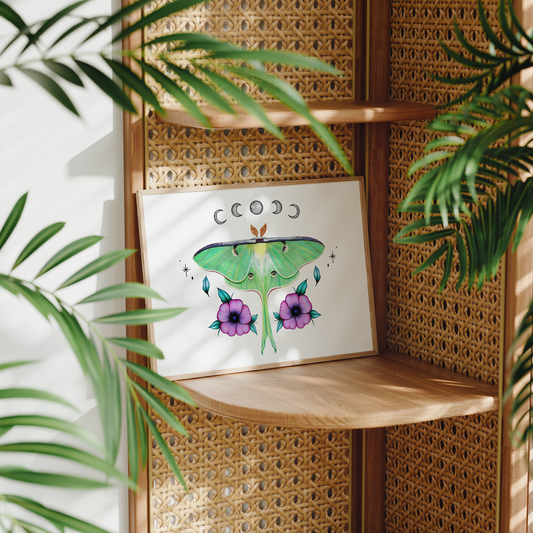 Luna Moth Print
