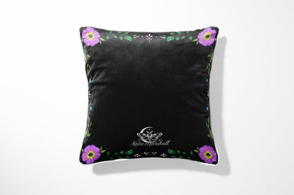 Atlas Moth Black Cushion Cover