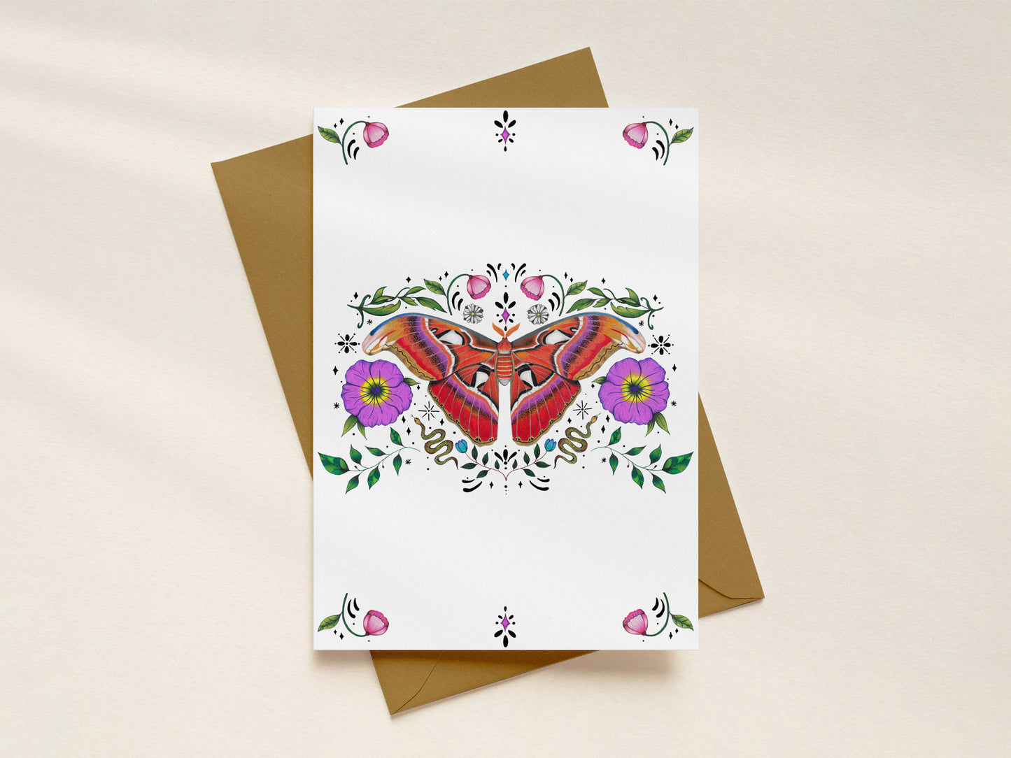 Atlas Moth Greeting Card