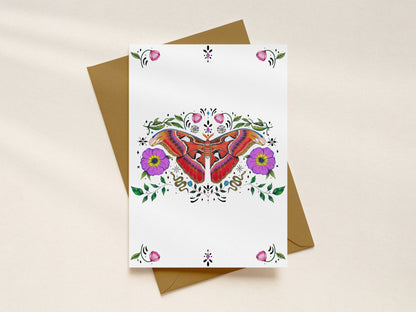 Atlas Moth Greeting Card
