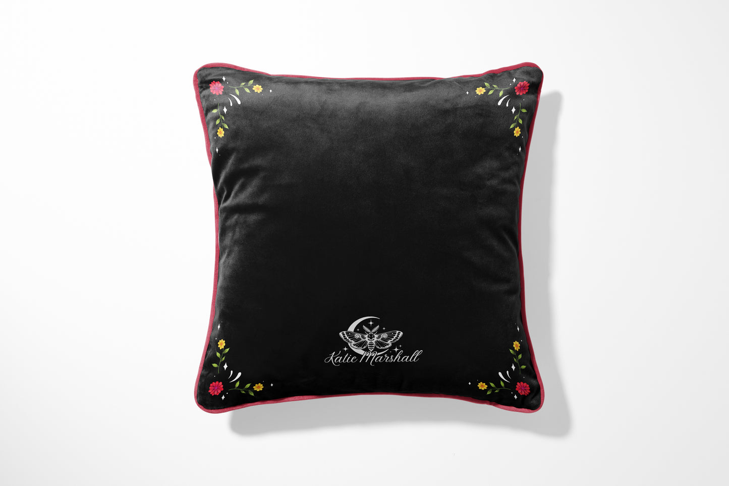 Cats Black Cushion Cover