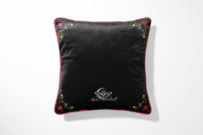 Cats Black Cushion Cover