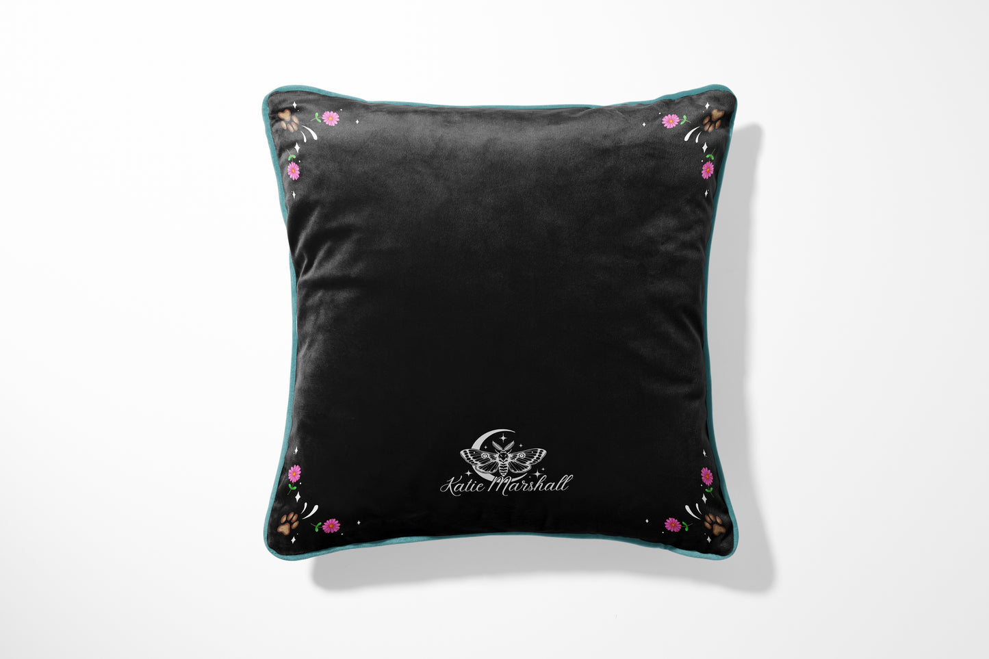 Dogs Black Cushion Cover