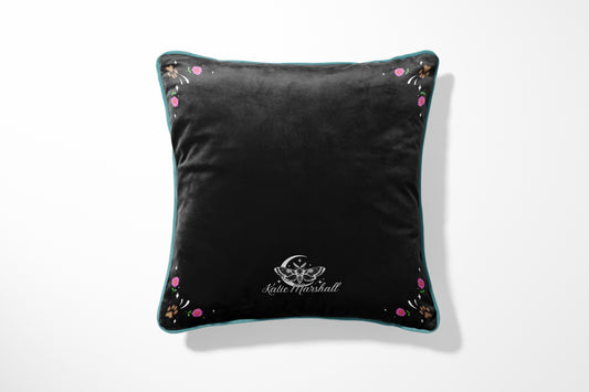 Dogs Black Cushion Cover