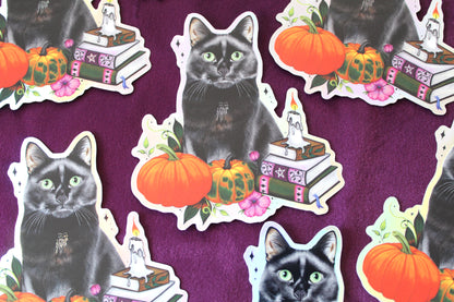 Bombay Cat Holographic Vinyl Sticker