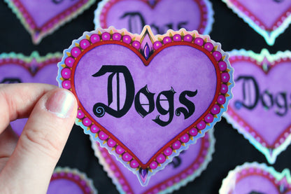 Dogs Holographic Vinyl Sticker