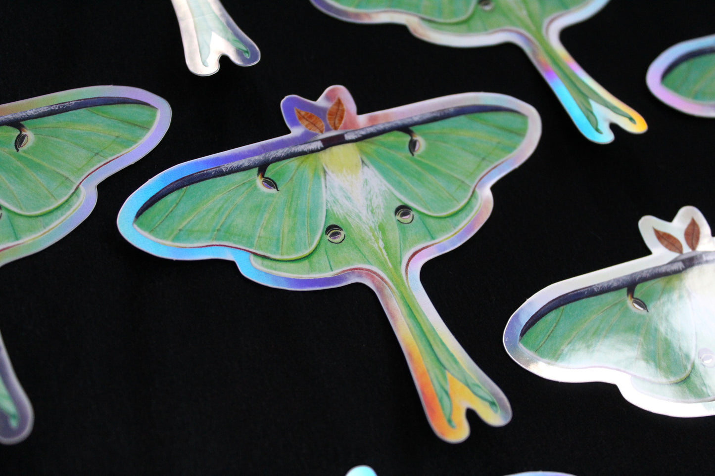 Luna Moth Holographic Vinyl Sticker