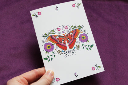 Atlas Moth Greeting Card