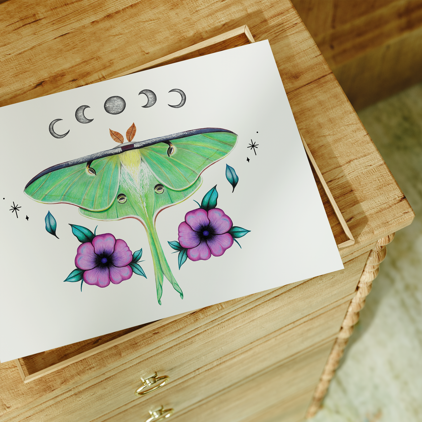 Luna Moth Print
